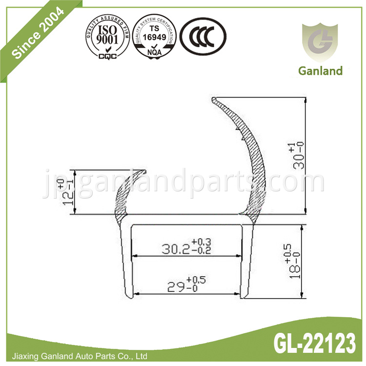 PVC Rigid Carrier With Flexible Lip gl-22123